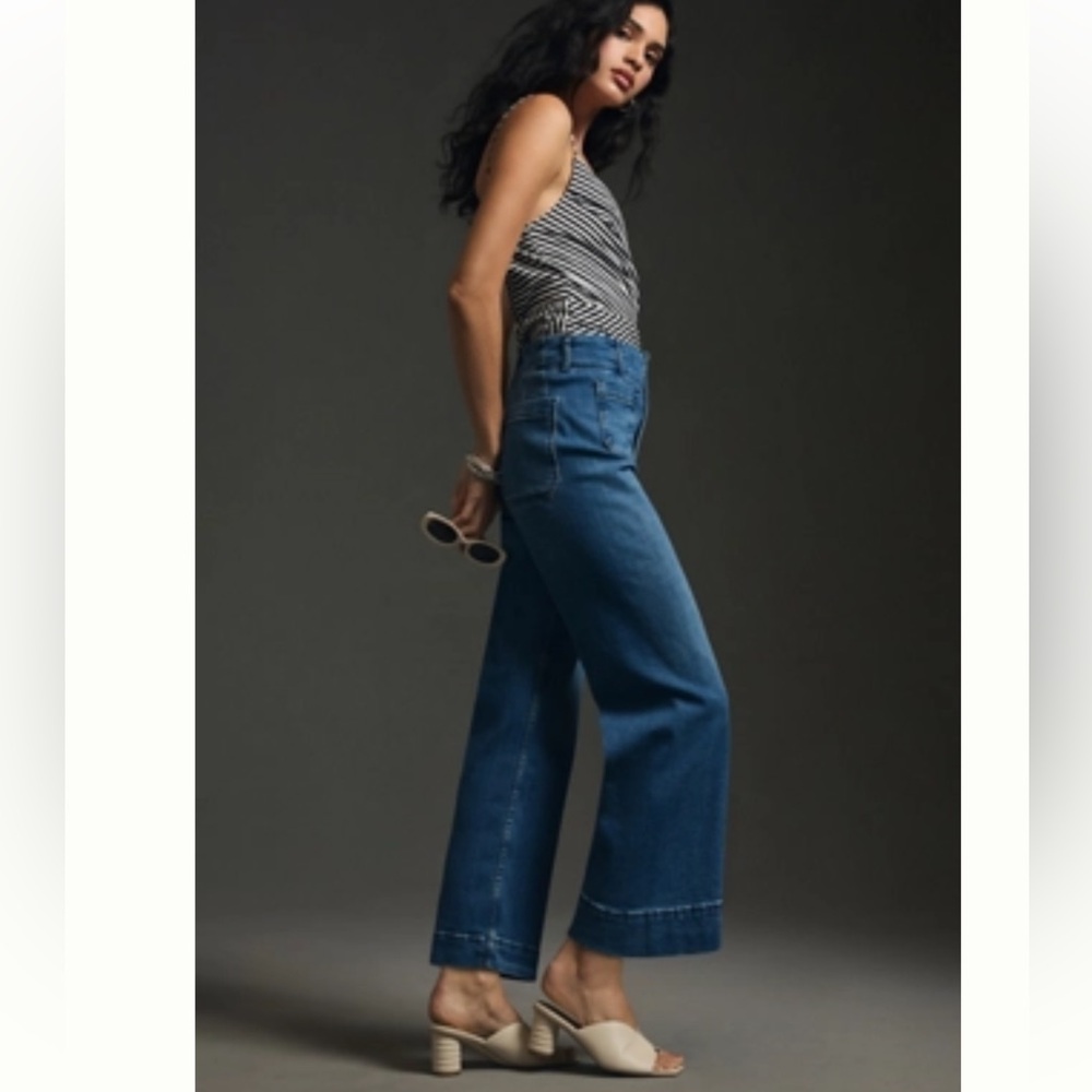 Maeve by Anthropologie The Colette Denim
Cropped High Rise Wide-Leg Jean 26 - Picture 2 of 7